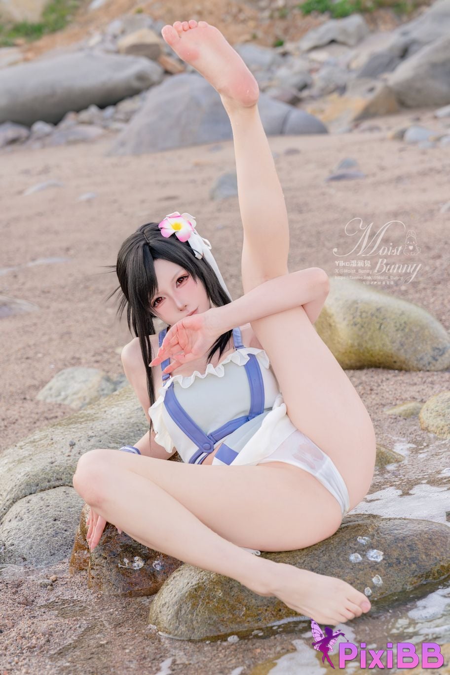 Cosplayer Sticky Dumpling Rabbit 2025 Swimwear limited edition seaside holiday Tifa PixiBB.COM 031