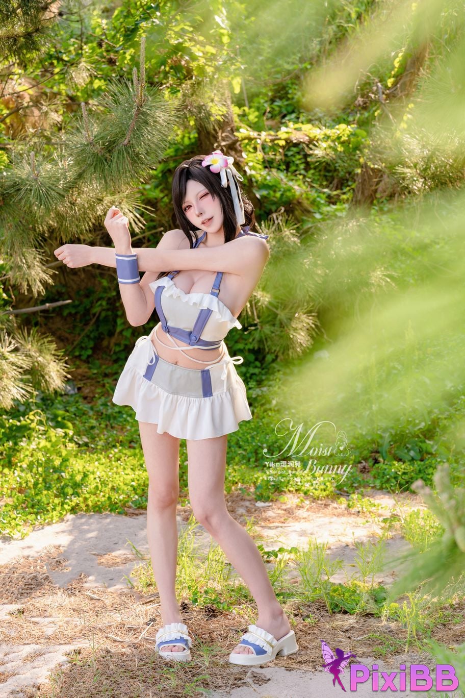 Cosplayer Sticky Dumpling Rabbit 2025 Swimwear limited edition seaside holiday Tifa PixiBB.COM 034