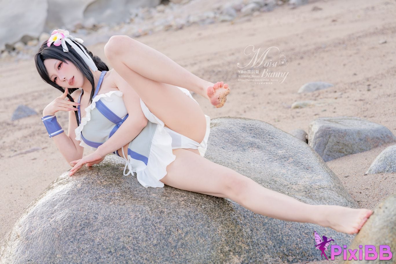 Cosplayer Sticky Dumpling Rabbit 2025 Swimwear limited edition seaside holiday Tifa PixiBB.COM 036