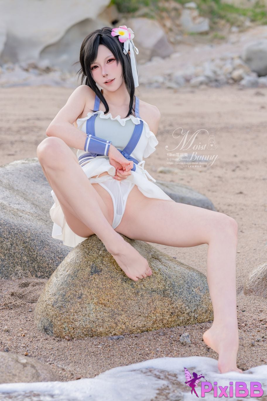Cosplayer Sticky Dumpling Rabbit 2025 Swimwear limited edition seaside holiday Tifa PixiBB.COM 038