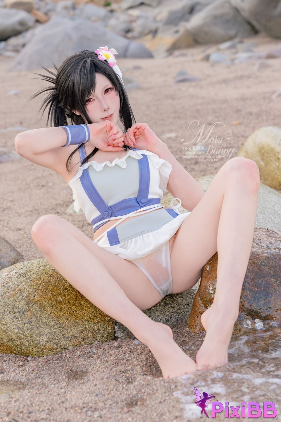 Cosplayer Sticky Dumpling Rabbit 2025 Swimwear limited edition seaside holiday Tifa PixiBB.COM 040