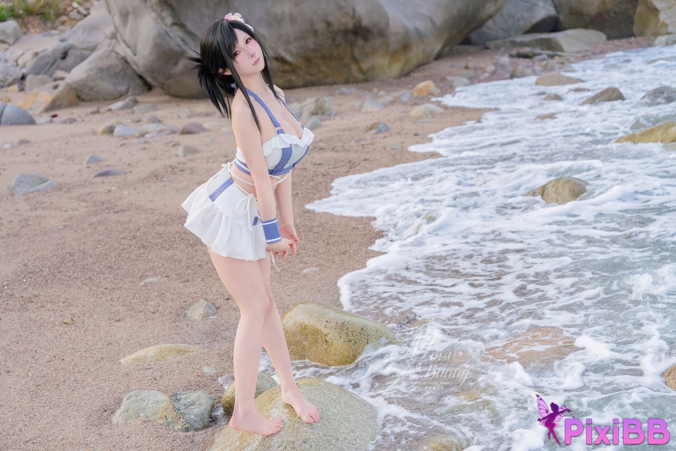 Cosplayer Sticky Dumpling Rabbit 2025 Swimwear limited edition seaside holiday Tifa PixiBB.COM 044