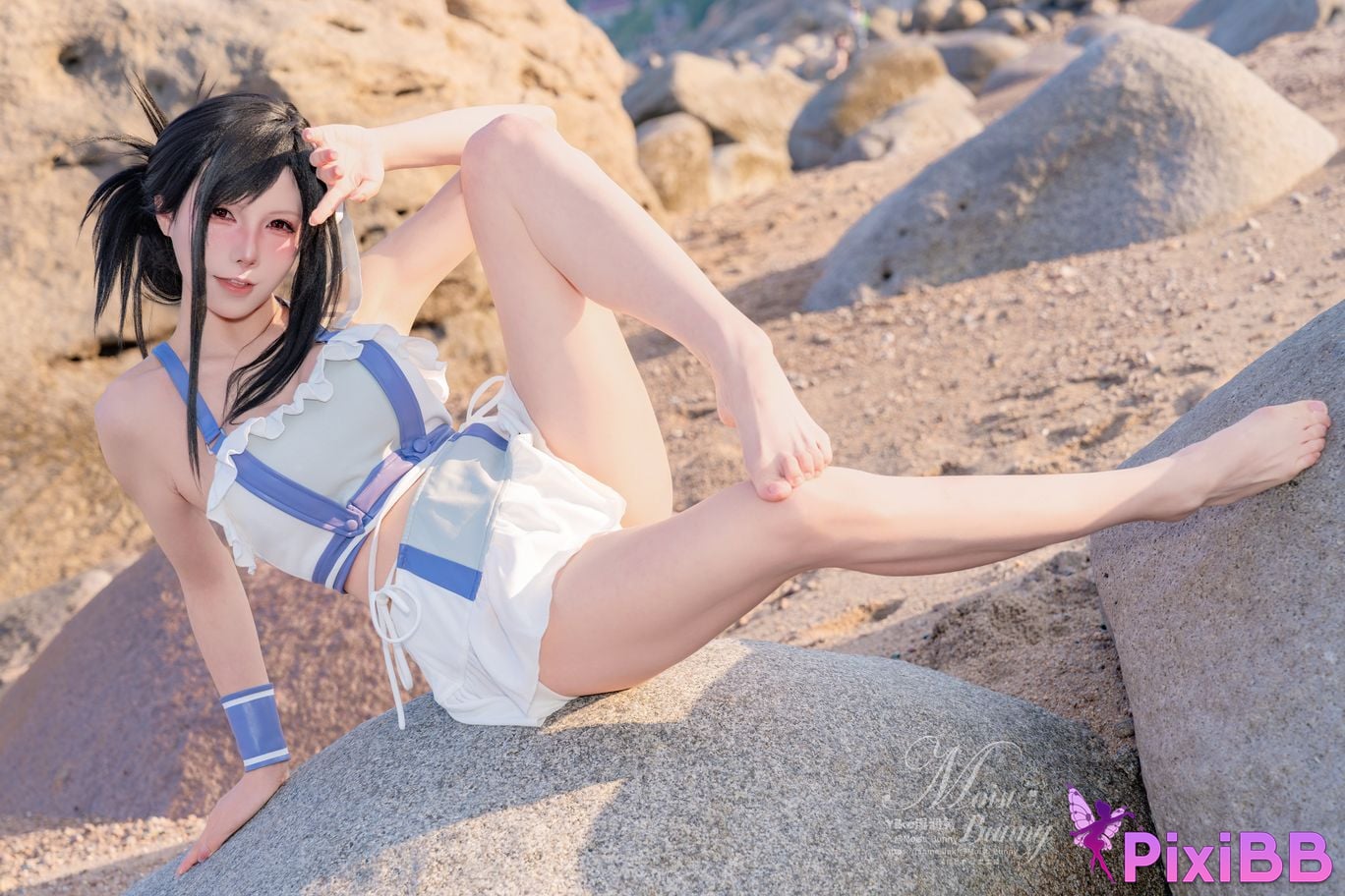 Cosplayer Sticky Dumpling Rabbit 2025 Swimwear limited edition seaside holiday Tifa PixiBB.COM 046