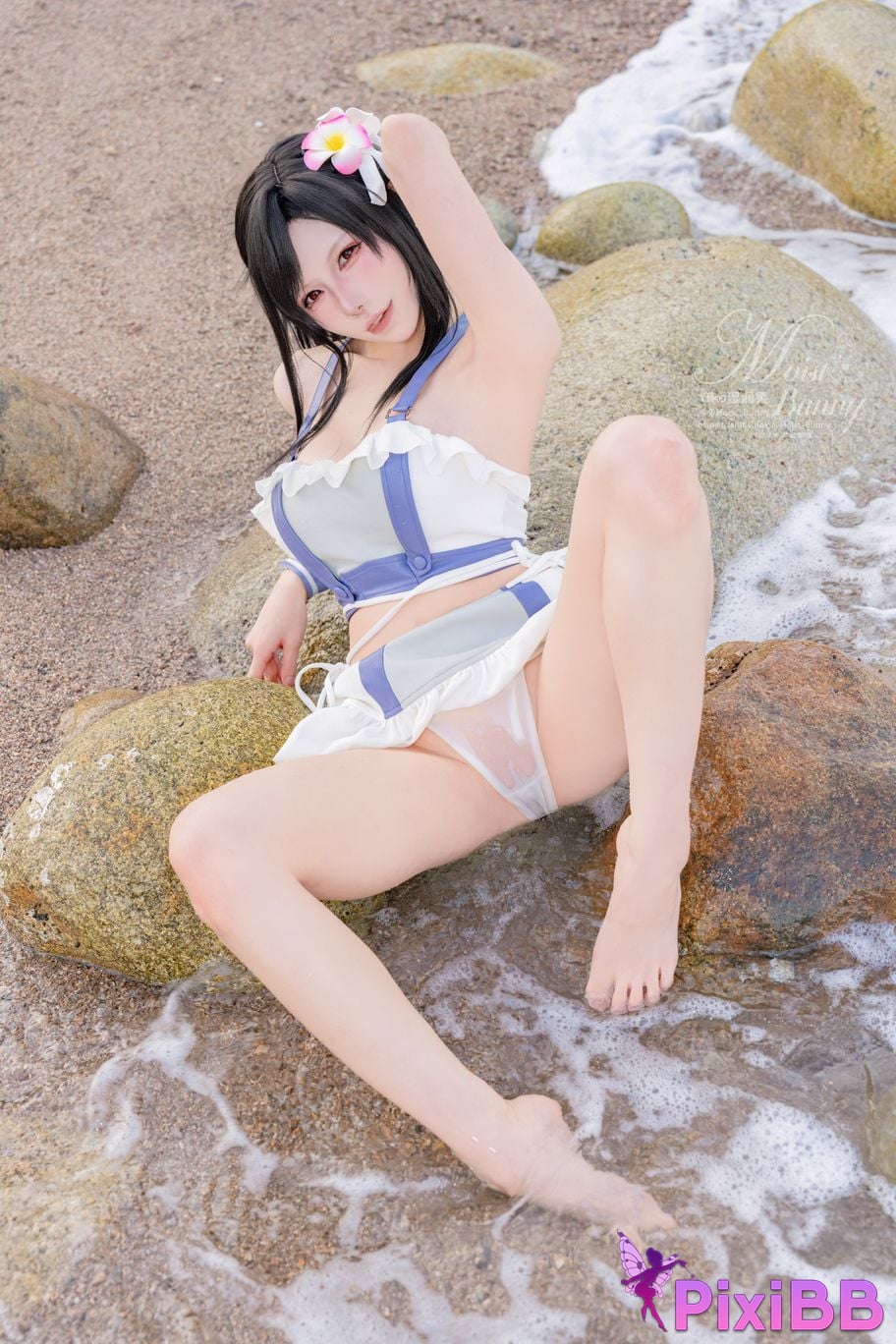 Cosplayer Sticky Dumpling Rabbit 2025 Swimwear limited edition seaside holiday Tifa PixiBB.COM 049