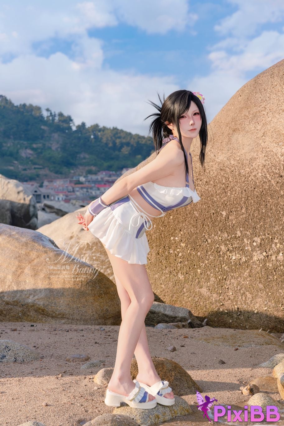 Cosplayer Sticky Dumpling Rabbit 2025 Swimwear limited edition seaside holiday Tifa PixiBB.COM 053
