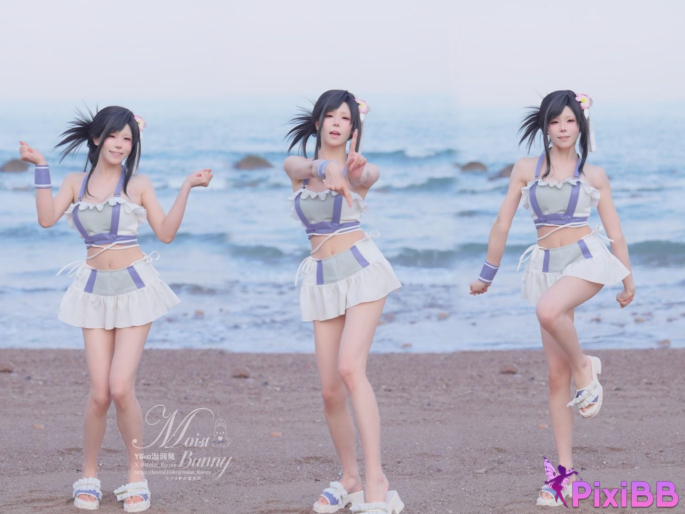Cosplayer Sticky Dumpling Rabbit 2025 Swimwear limited edition seaside holiday Tifa PixiBB.COM 072