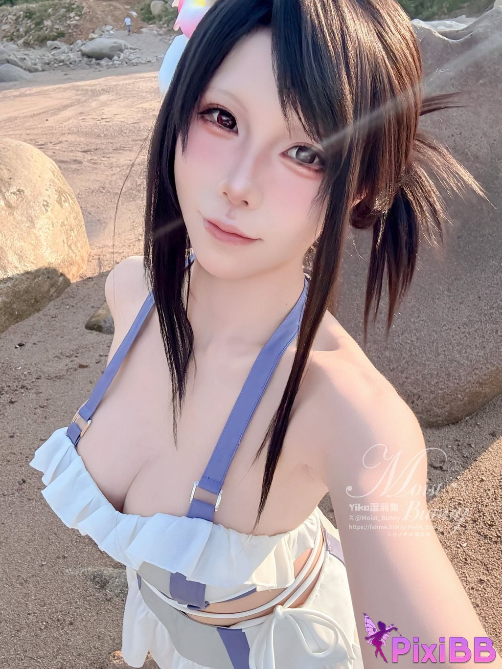 Cosplayer Sticky Dumpling Rabbit 2025 Swimwear limited edition seaside holiday Tifa PixiBB.COM 076