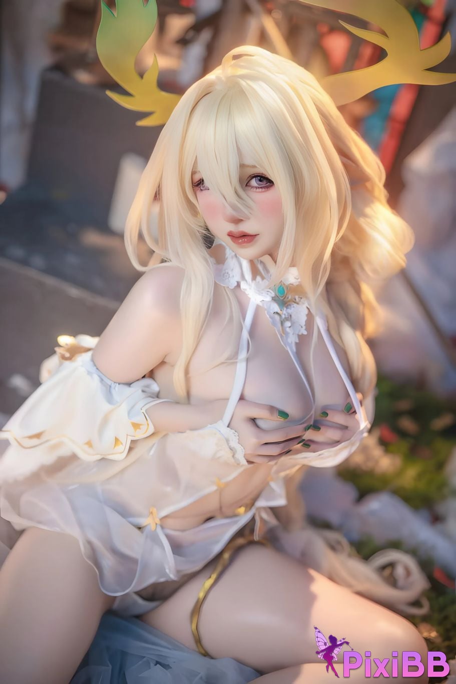 Cosplayer Axun kaOri azur lane golden lion PixiBB.COM 029