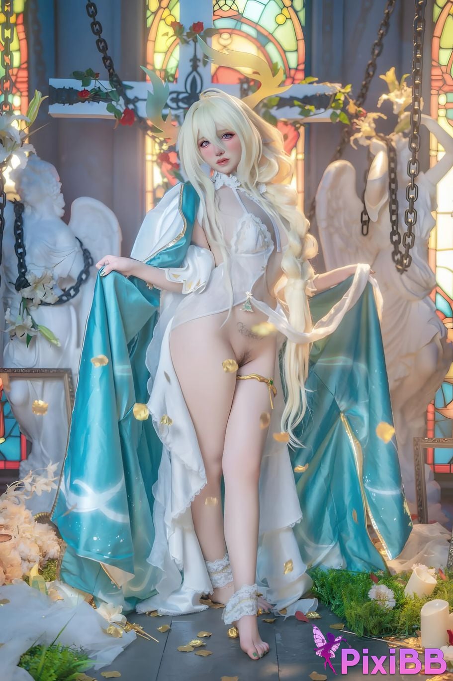 Cosplayer Axun kaOri azur lane golden lion PixiBB.COM 129