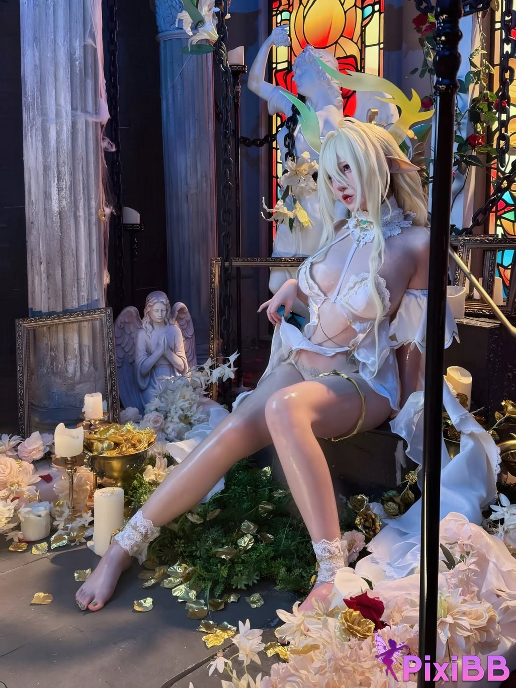 Cosplayer Axun kaOri azur lane golden lion PixiBB.COM 211