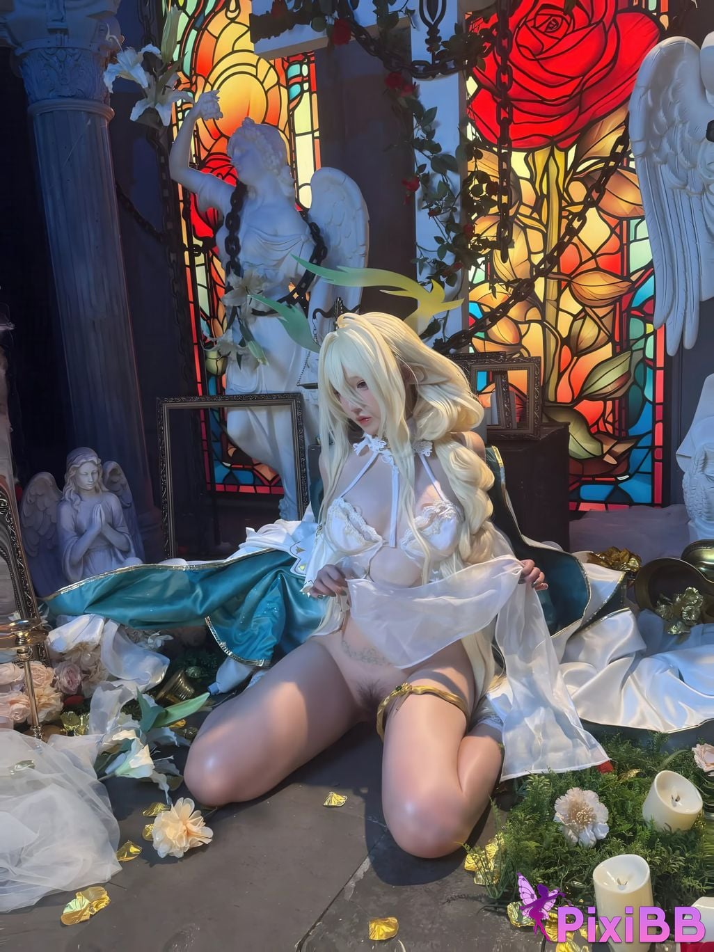 Cosplayer Axun kaOri azur lane golden lion PixiBB.COM 212