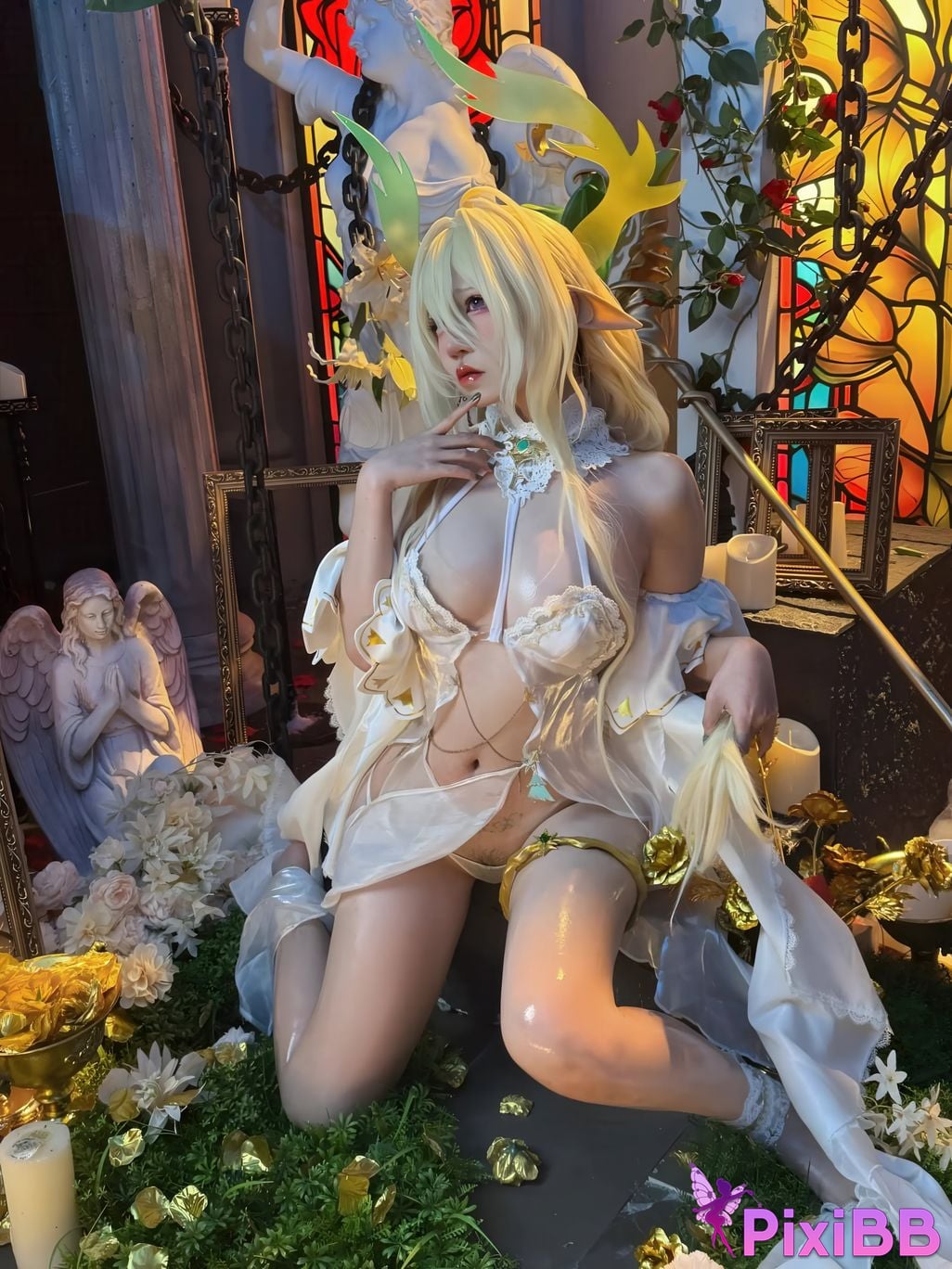 Cosplayer Axun kaOri azur lane golden lion PixiBB.COM 215