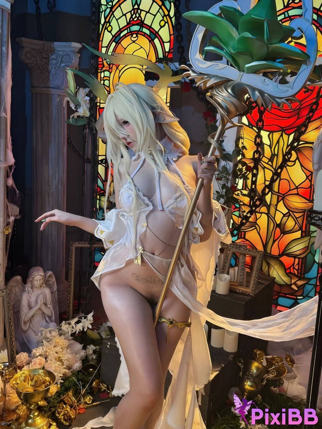 Cosplayer Axun kaOri azur lane golden lion PixiBB.COM 223
