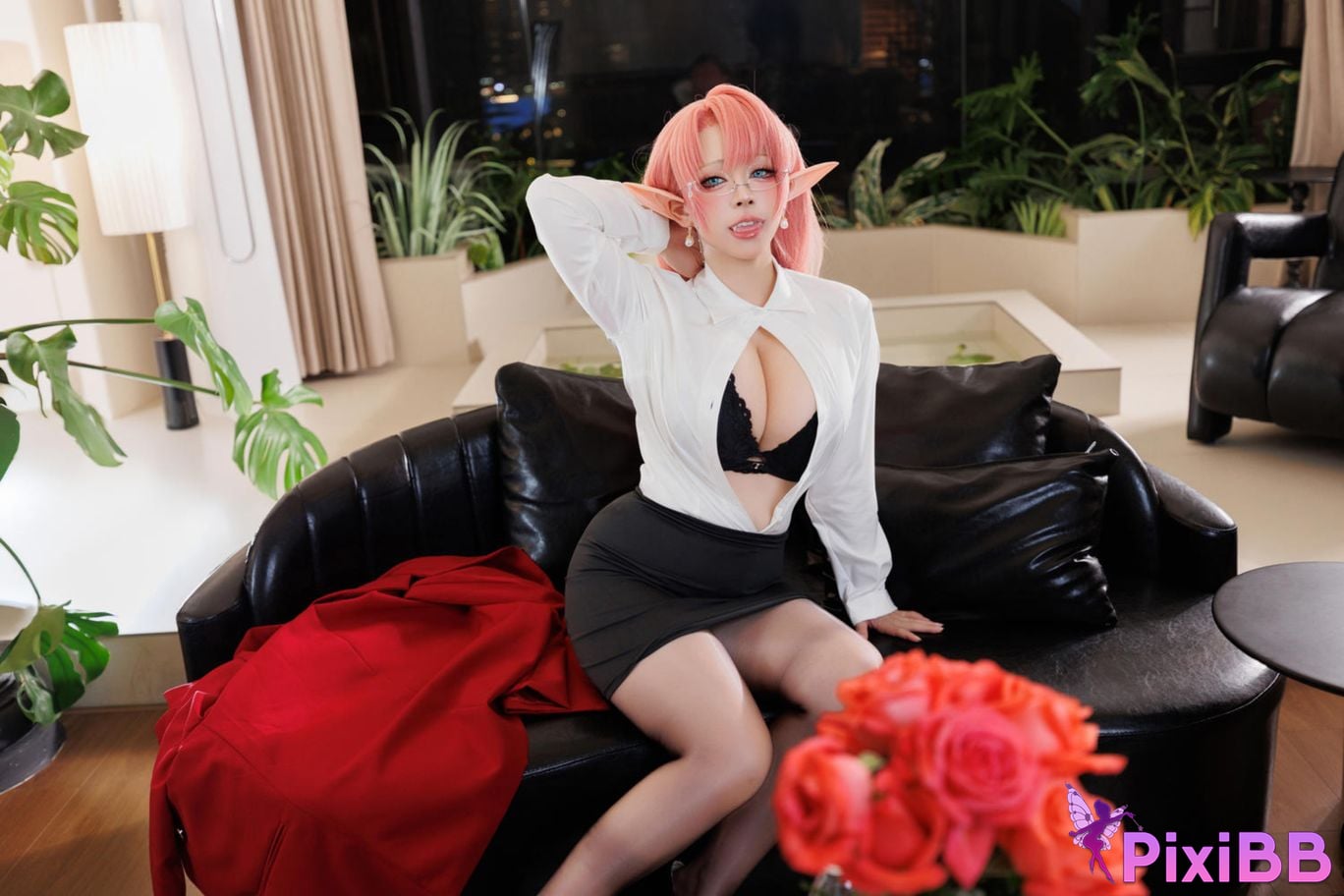 Cosplayer walnut cat Kurumineko azur lane Duke of York PixiBB.COM 007