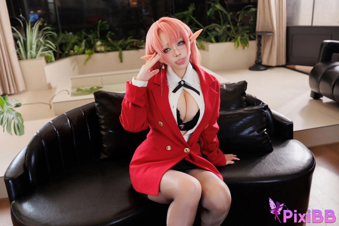 Cosplayer walnut cat Kurumineko azur lane Duke of York PixiBB.COM 008
