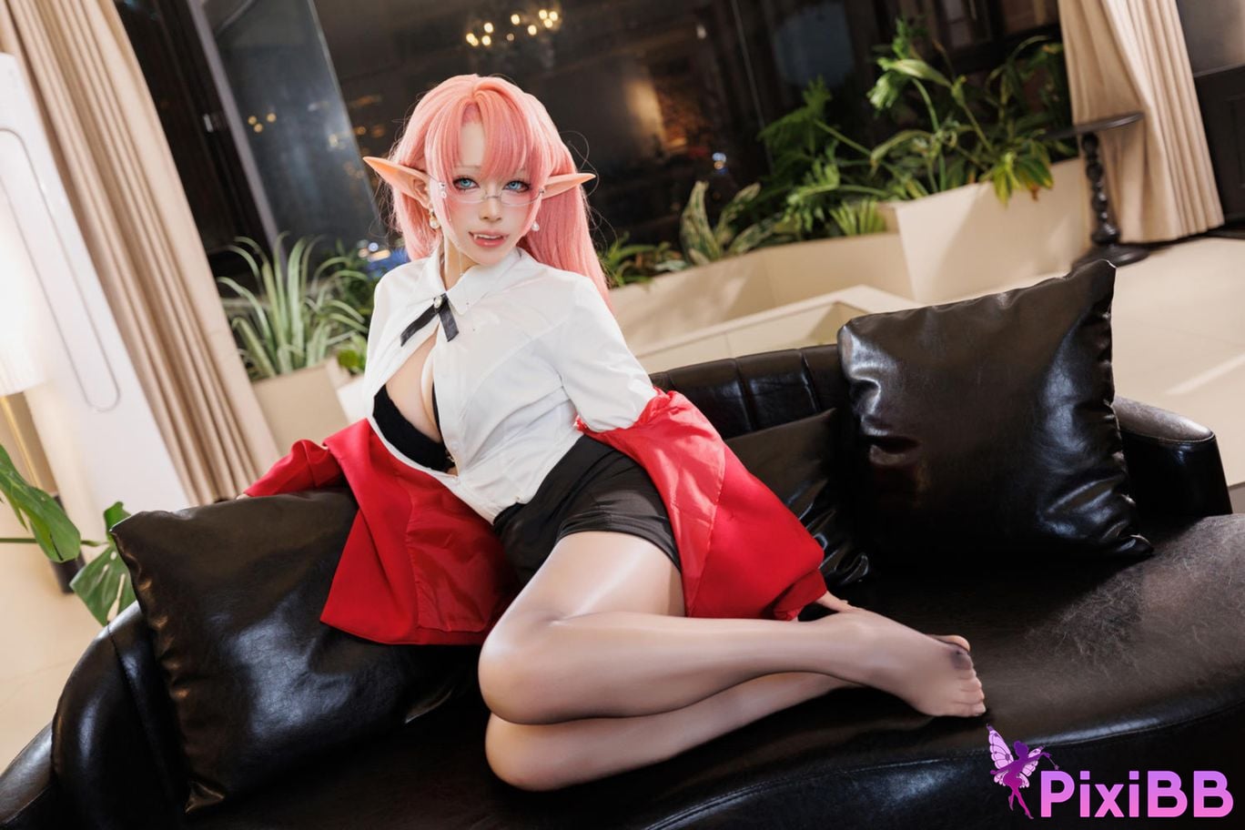 Cosplayer walnut cat Kurumineko azur lane Duke of York PixiBB.COM 050
