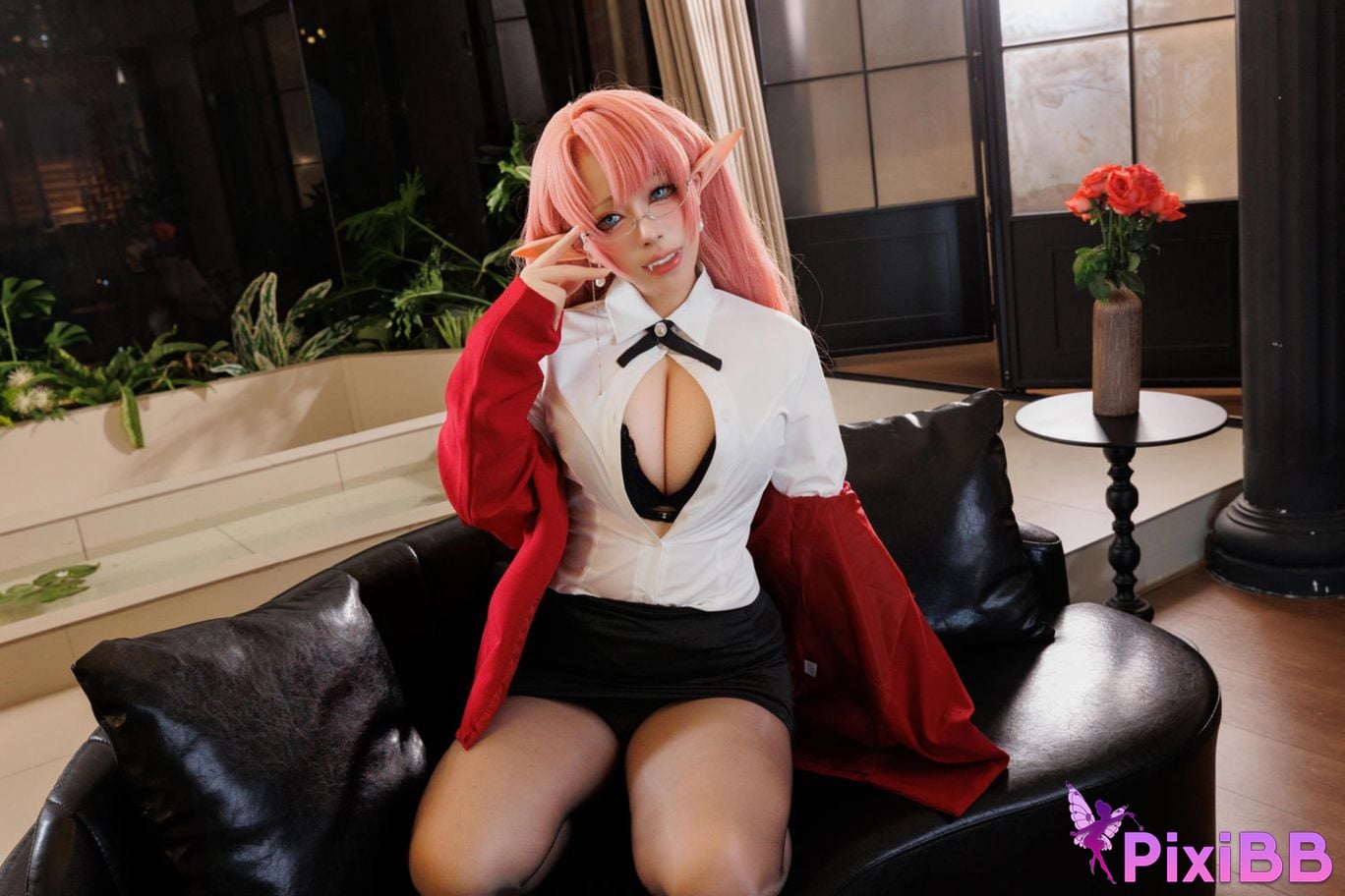 Cosplayer walnut cat Kurumineko azur lane Duke of York PixiBB.COM 053