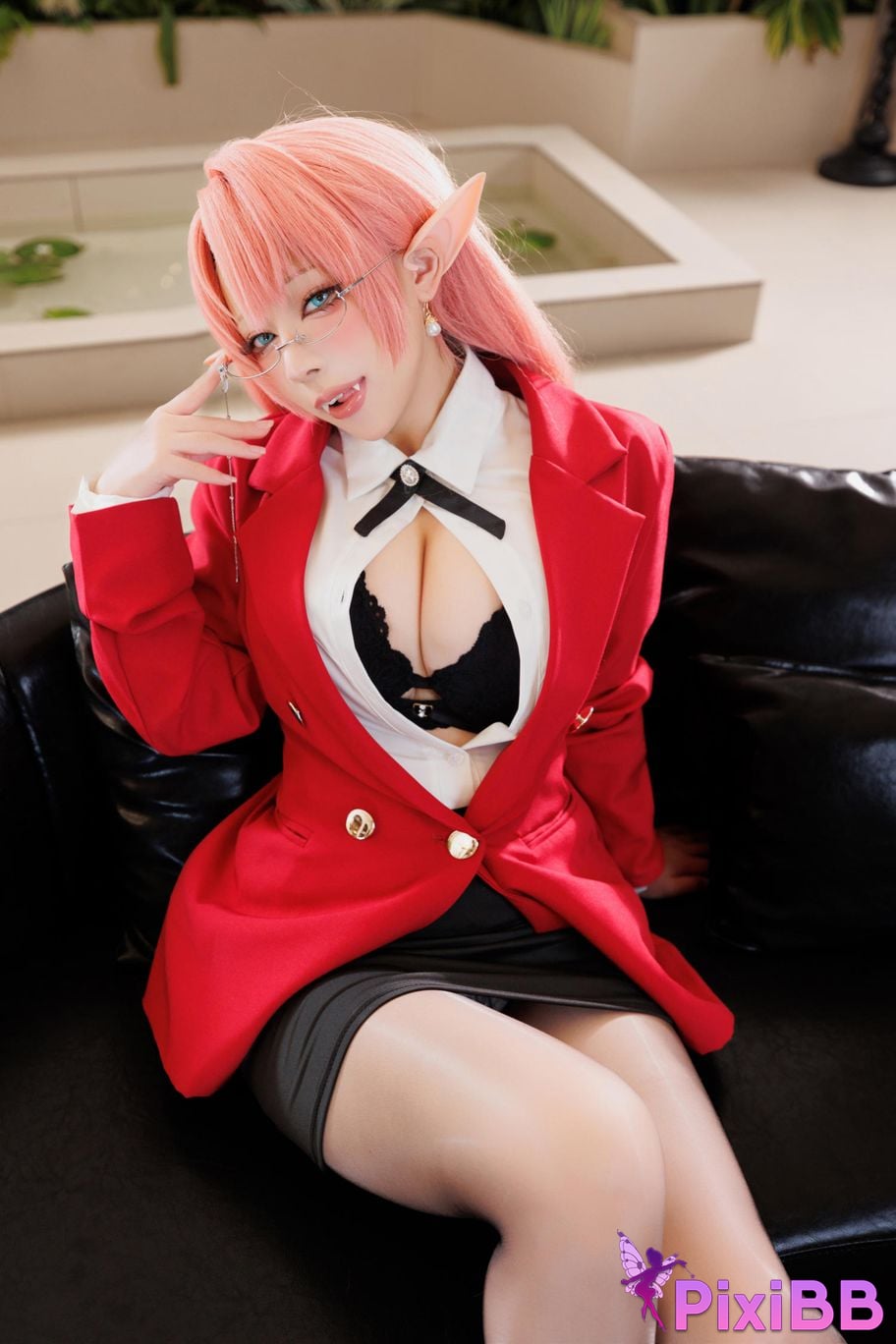 Cosplayer walnut cat Kurumineko azur lane Duke of York PixiBB.COM 060