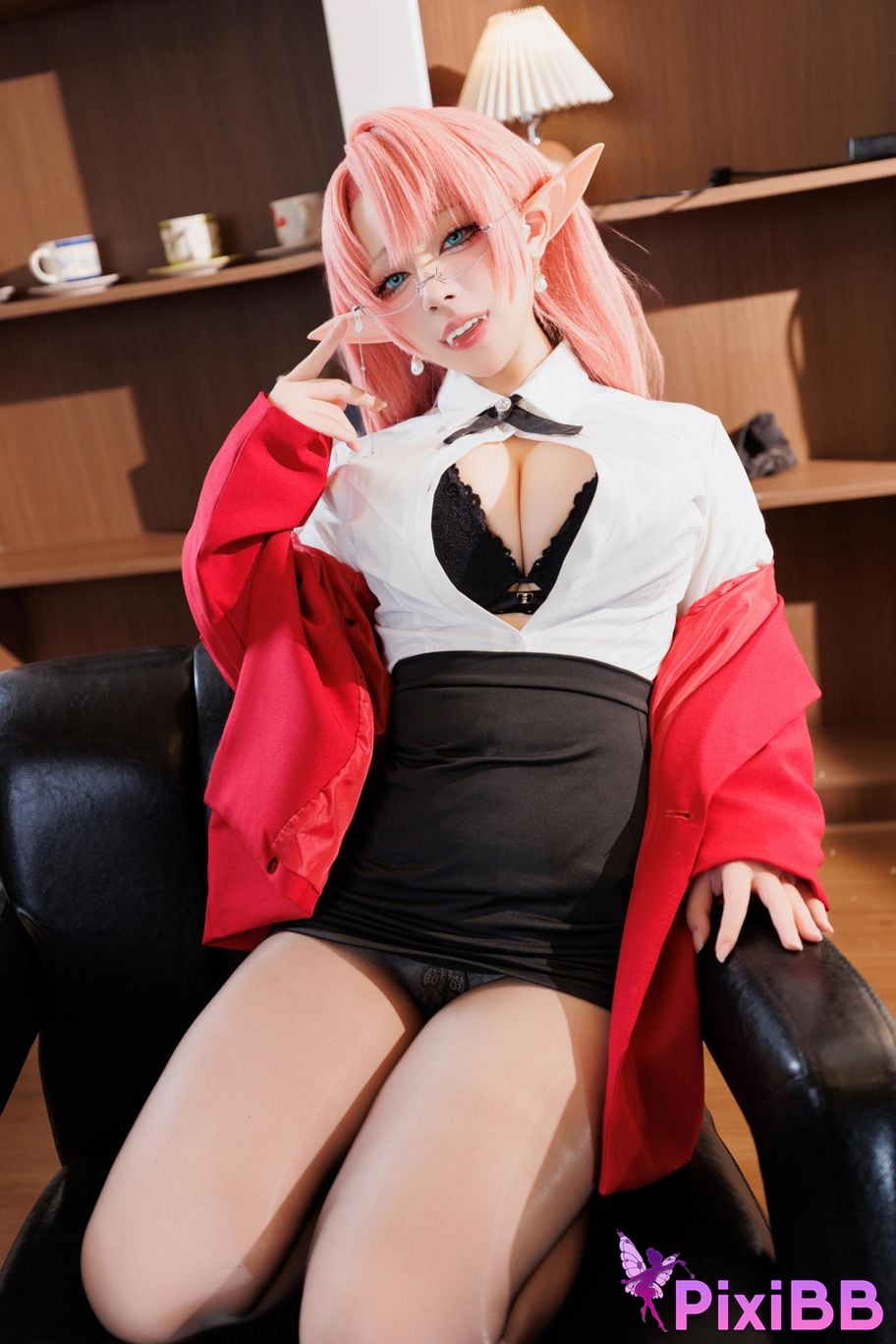 Cosplayer walnut cat Kurumineko azur lane Duke of York PixiBB.COM 066