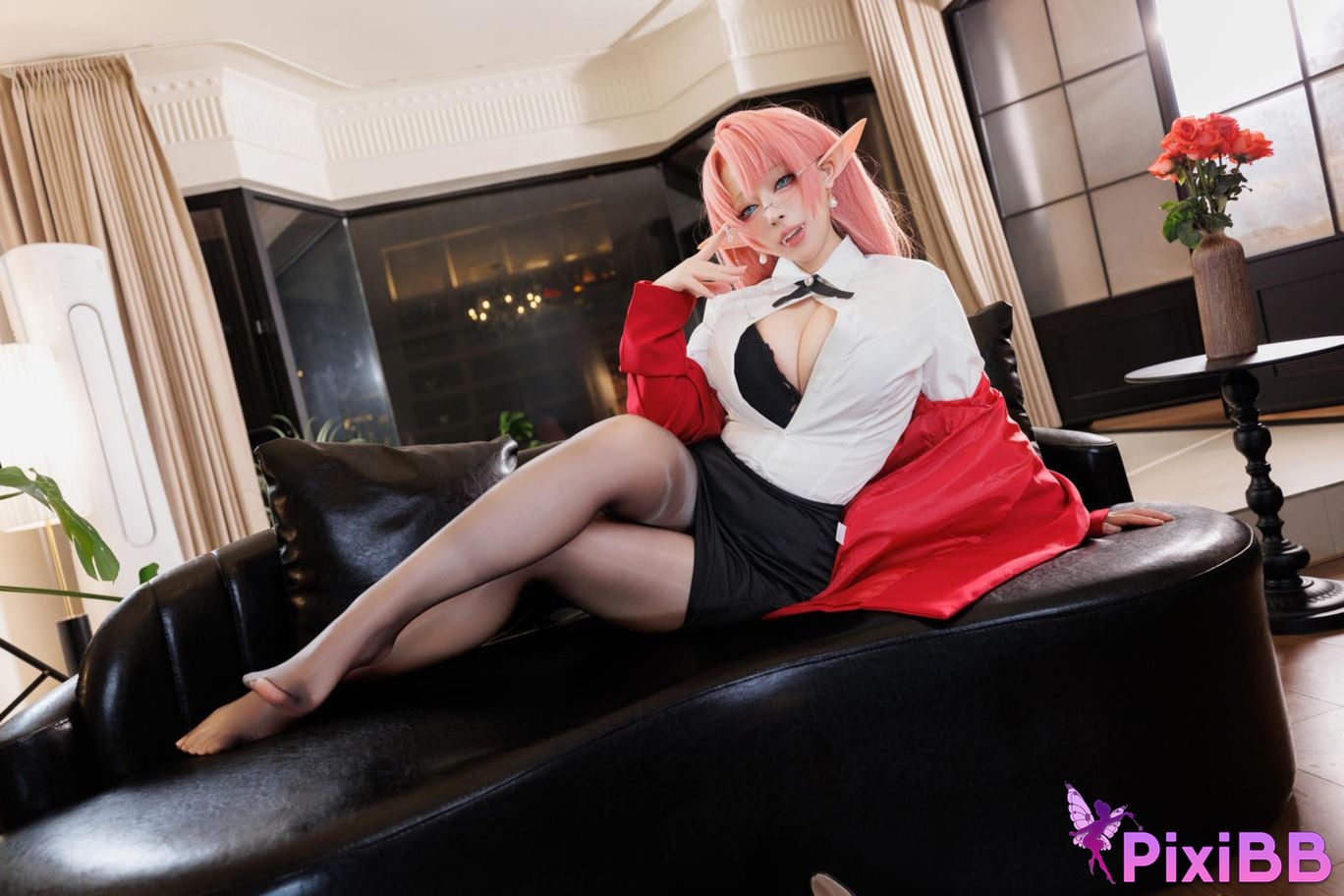 Cosplayer walnut cat Kurumineko azur lane Duke of York PixiBB.COM 067