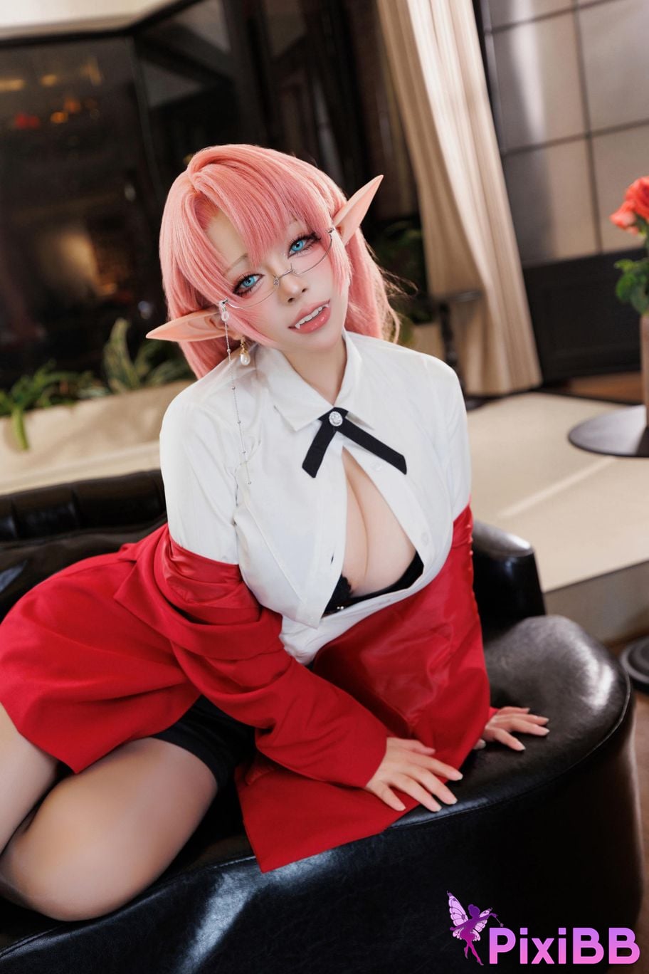 Cosplayer walnut cat Kurumineko azur lane Duke of York PixiBB.COM 093