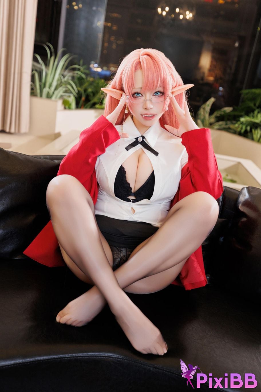 Cosplayer walnut cat Kurumineko azur lane Duke of York PixiBB.COM 096