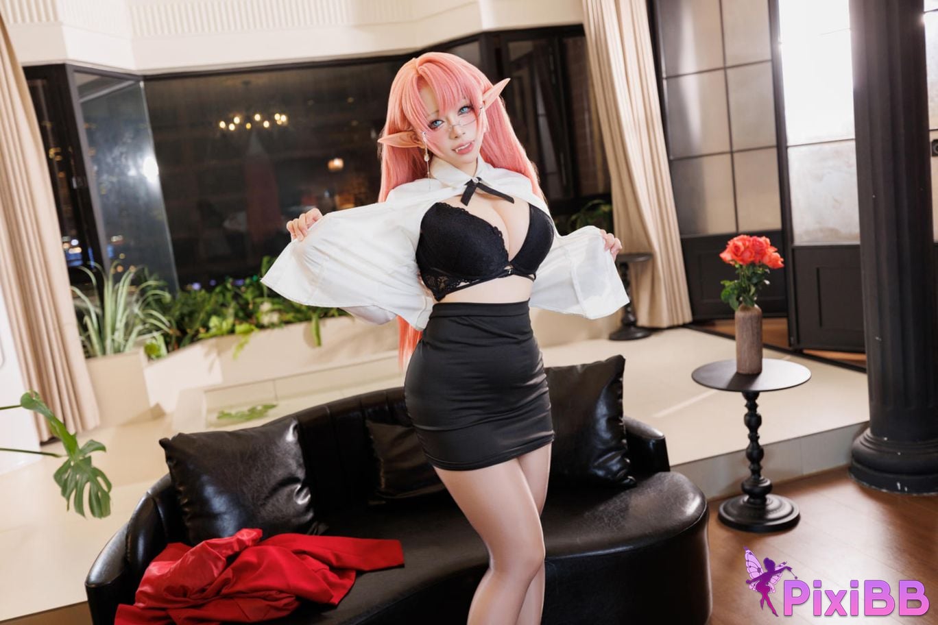 Cosplayer walnut cat Kurumineko azur lane Duke of York PixiBB.COM 100