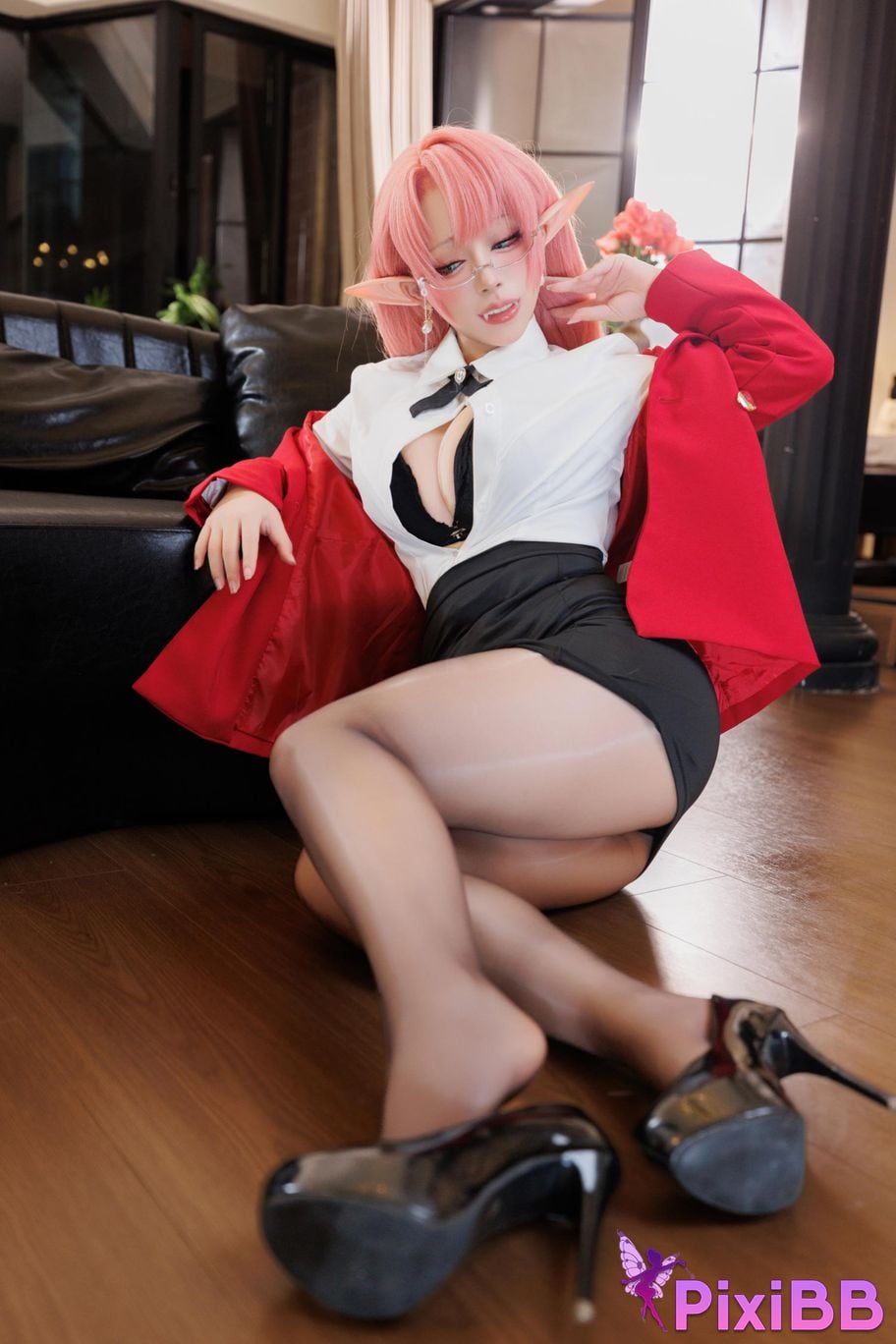 Cosplayer walnut cat Kurumineko azur lane Duke of York PixiBB.COM 101