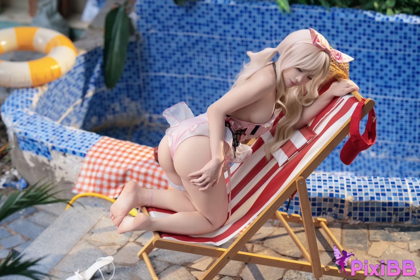 Cosplayer Bangni Bonnie Eternal calamity Delicate swimsuit PixiBB.COM 046