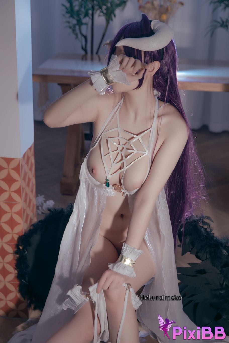 Cosplayer Hokunaimeko Kitano Meko albedo PixiBB.COM 014