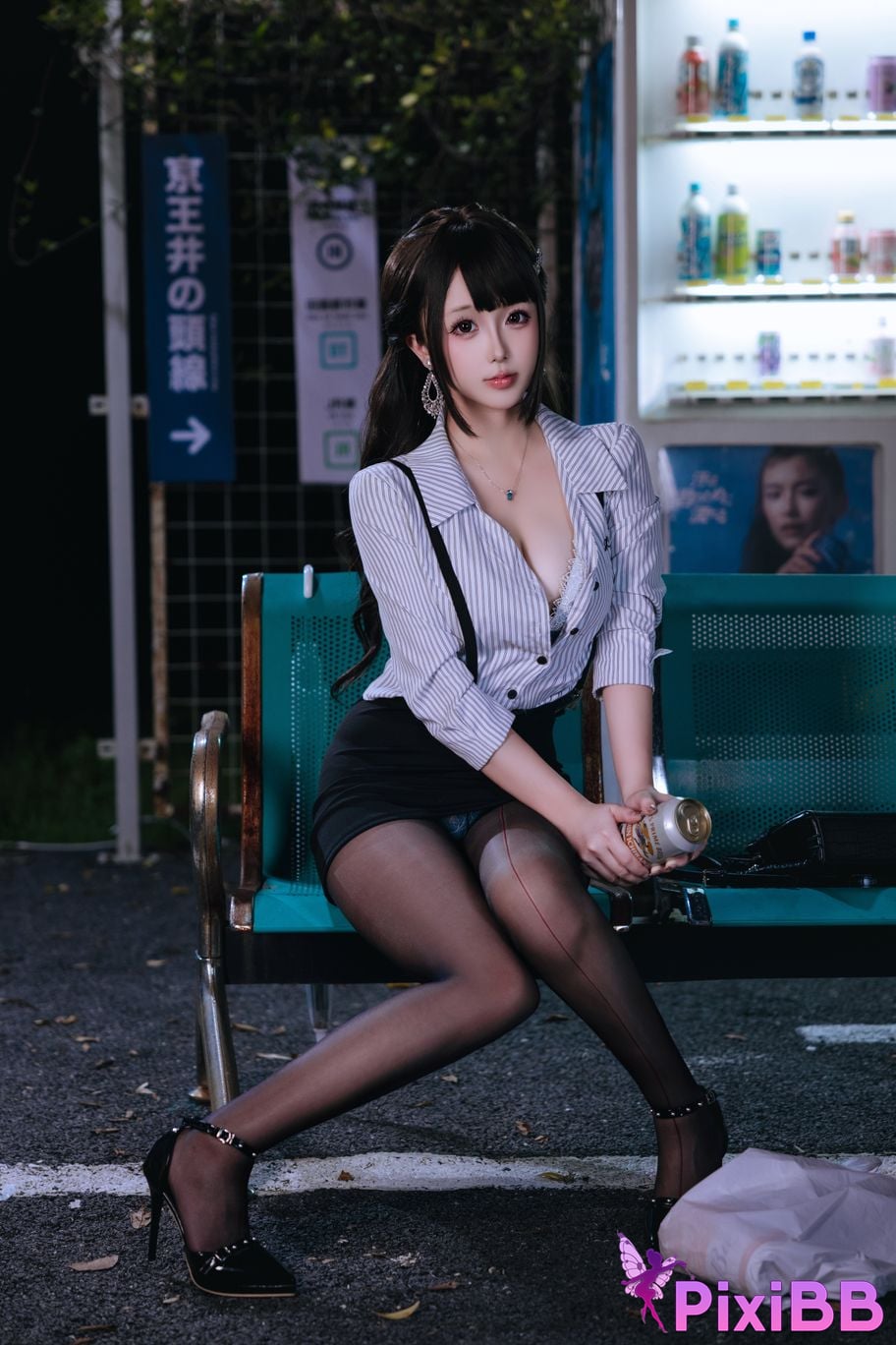 Cosplayer Hinajiao Off work OL PixiBB.COM 002