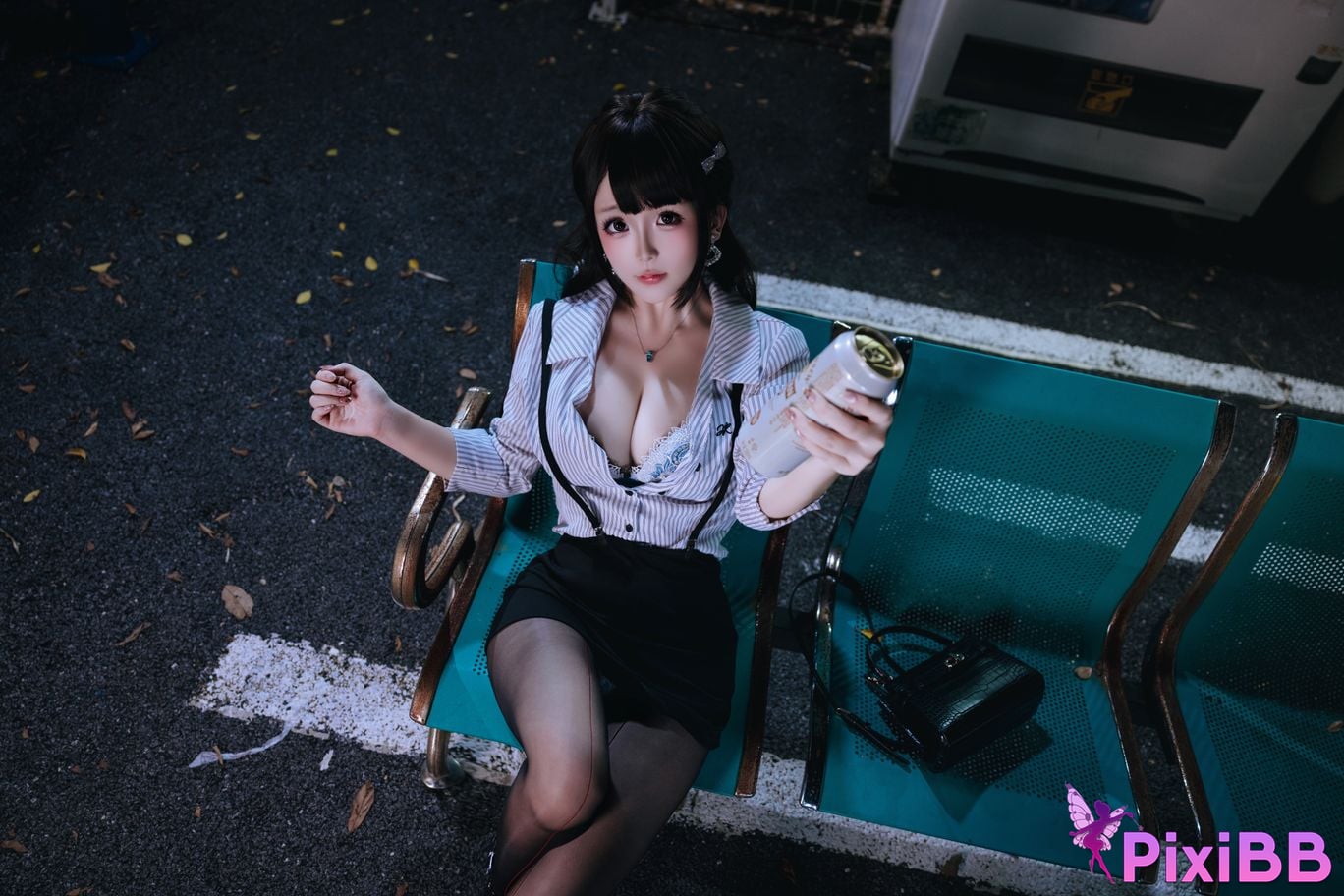 Cosplayer Hinajiao Off work OL PixiBB.COM 013