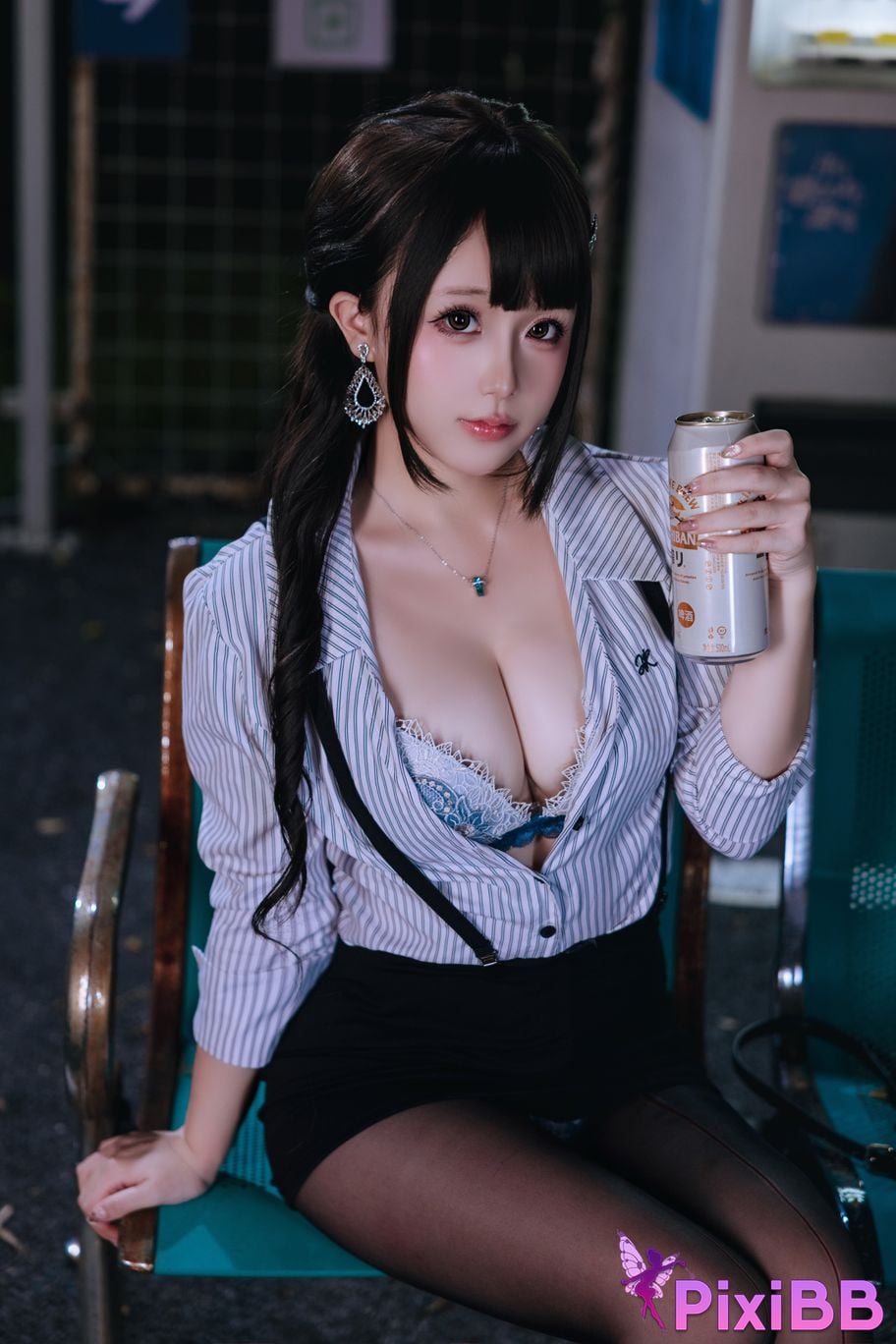 Cosplayer Hinajiao Off work OL PixiBB.COM 024