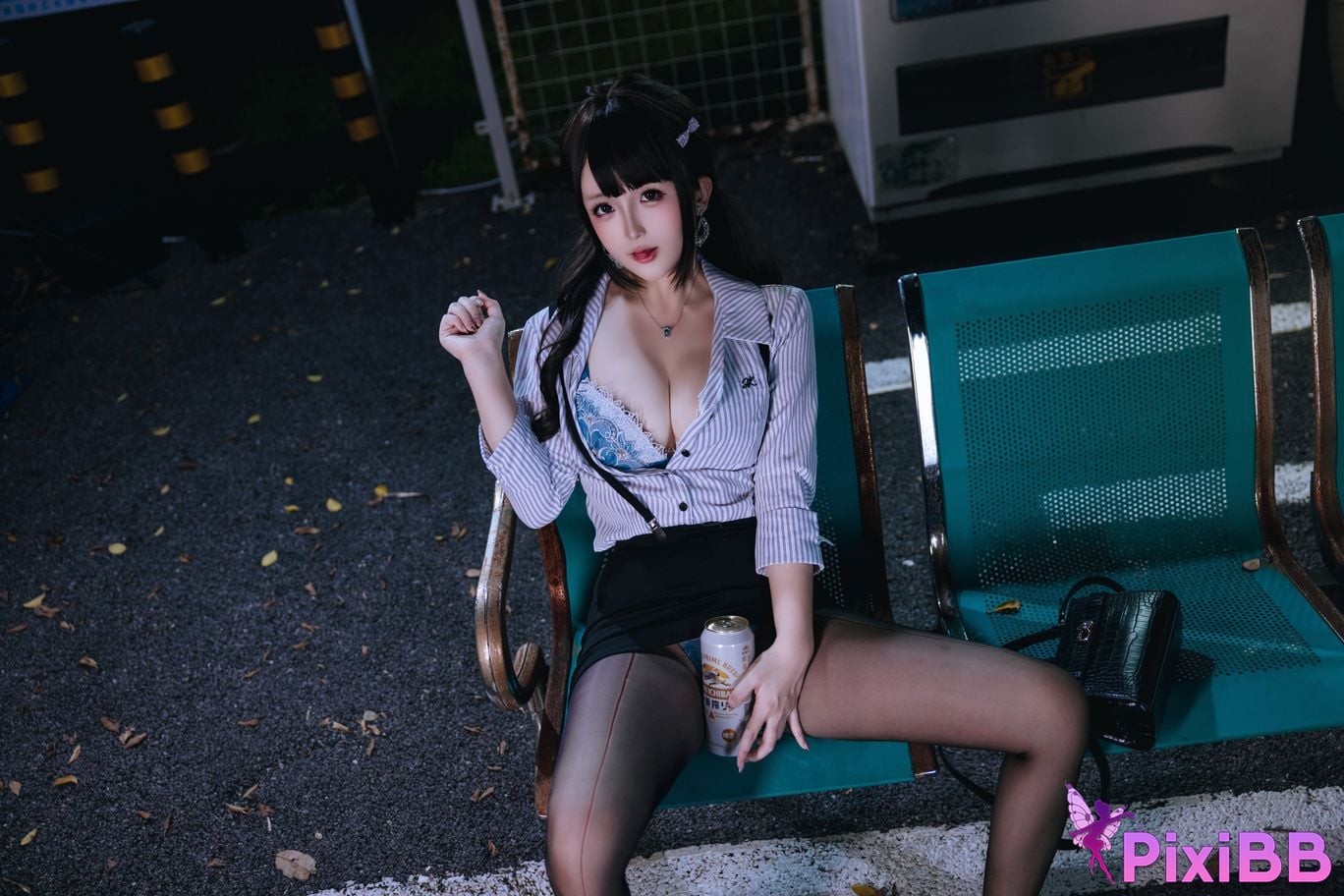 Cosplayer Hinajiao Off work OL PixiBB.COM 035