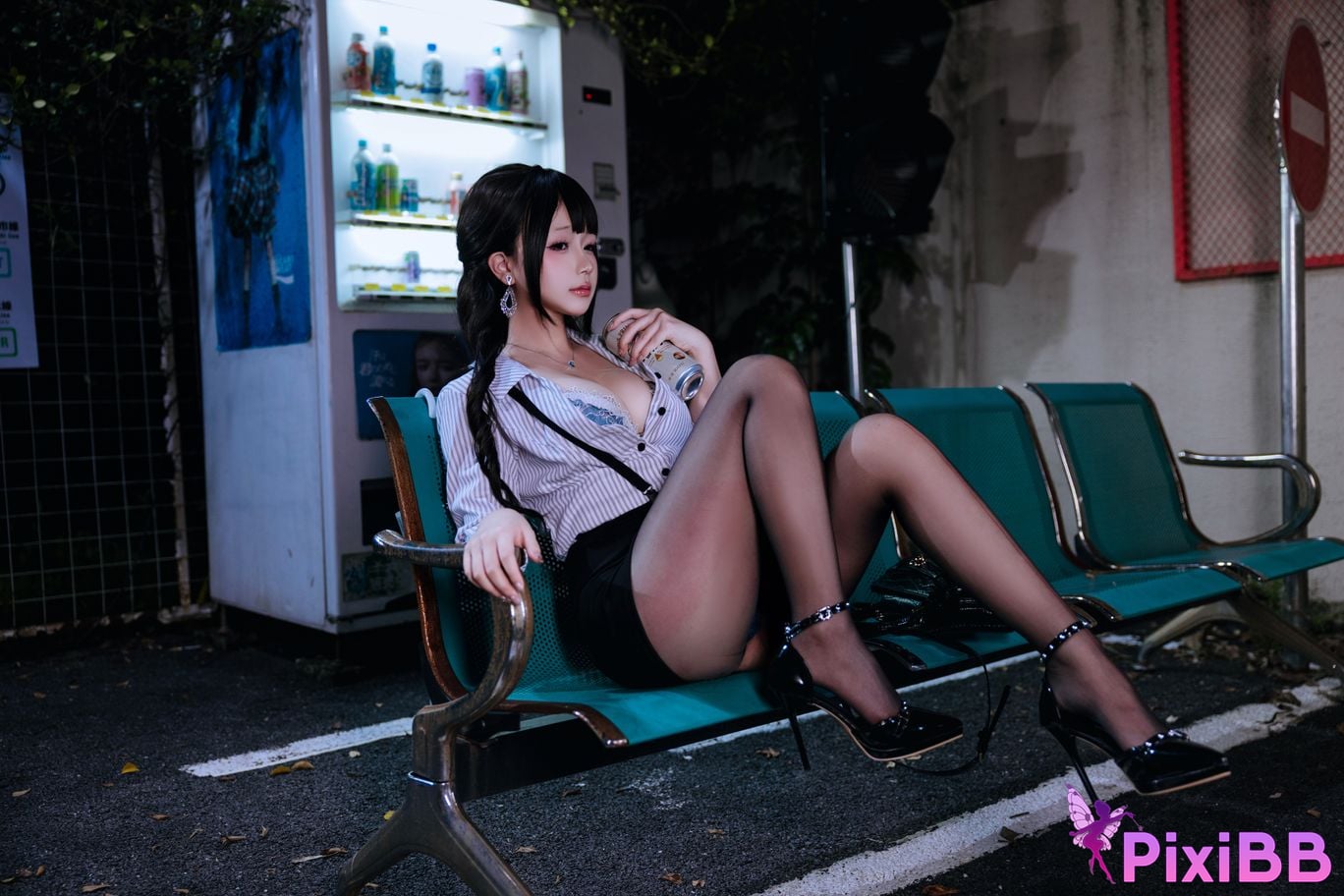 Cosplayer Hinajiao Off work OL PixiBB.COM 057