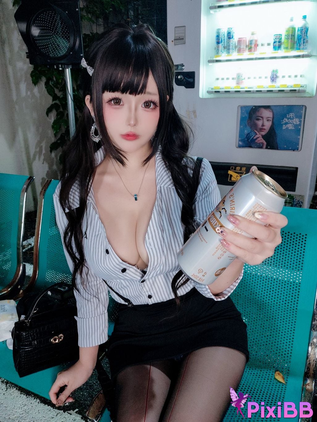 Cosplayer Hinajiao Off work OL PixiBB.COM 062