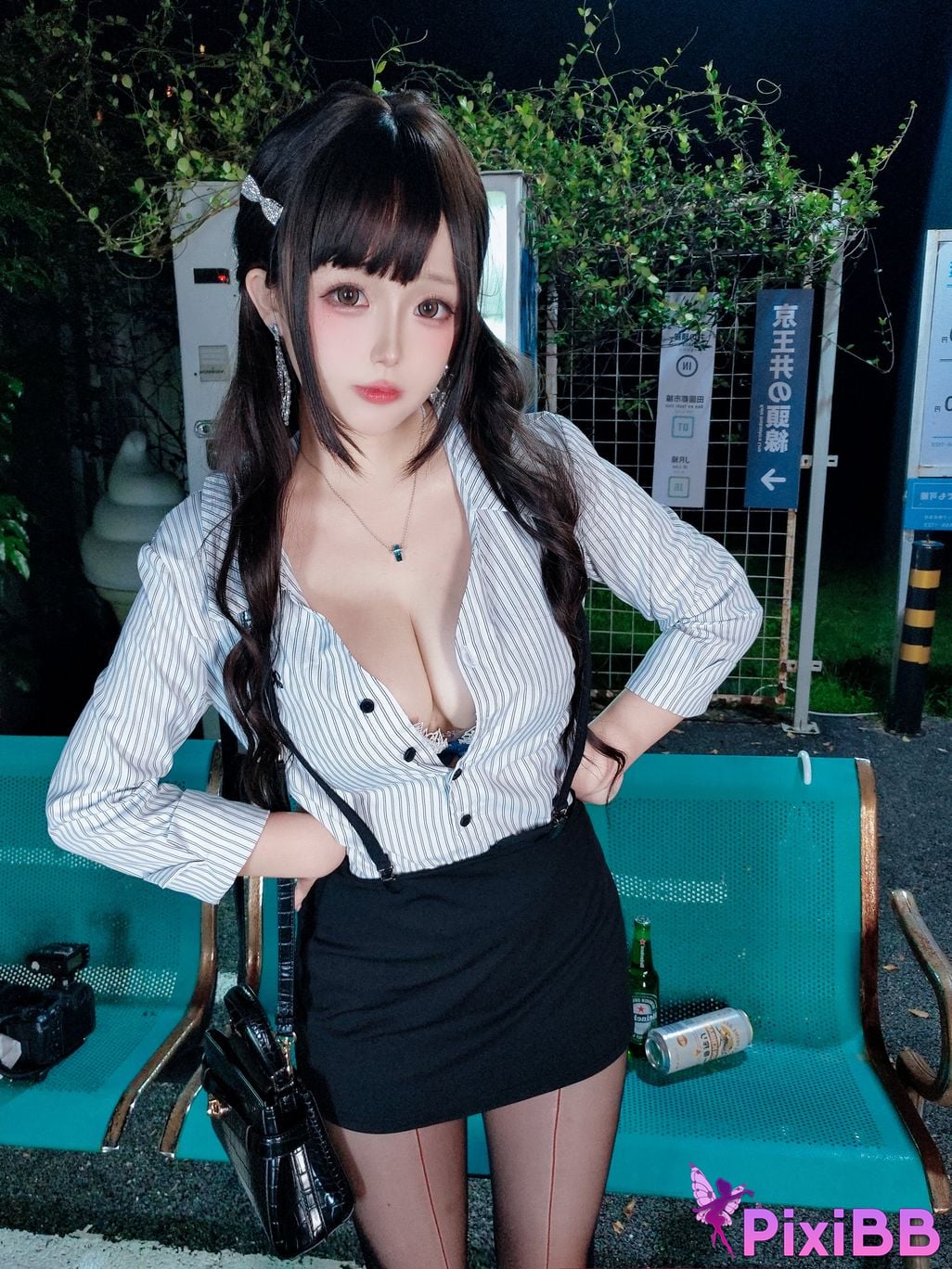 Cosplayer Hinajiao Off work OL PixiBB.COM 065