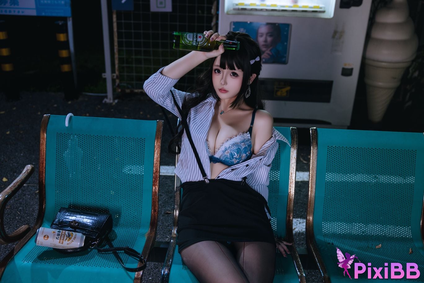 Cosplayer Hinajiao Off work OL PixiBB.COM 116