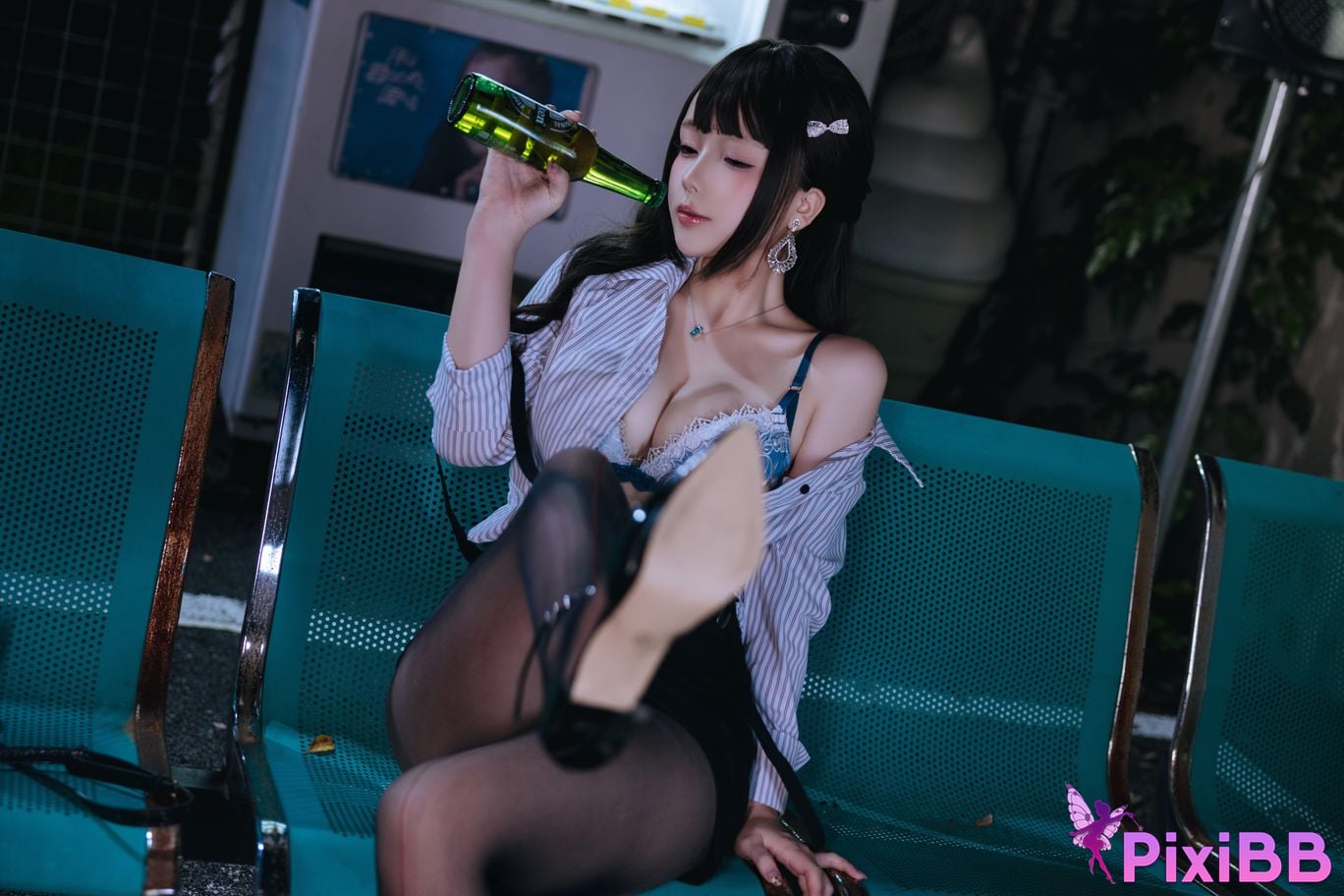 Cosplayer Hinajiao Off work OL PixiBB.COM 117