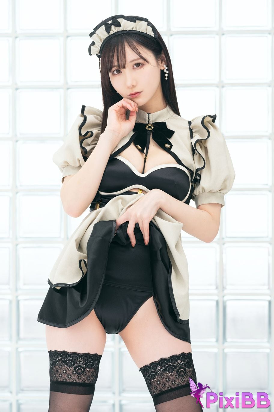 Cosplayer Kenken ornamental fetish maid PixiBB.COM 007