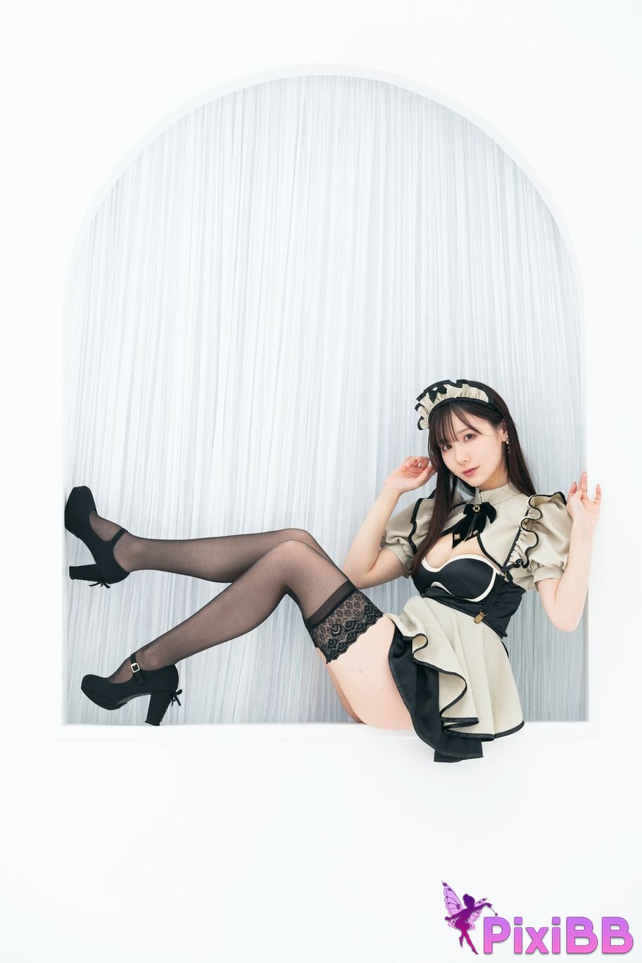 Cosplayer Kenken ornamental fetish maid PixiBB.COM 019