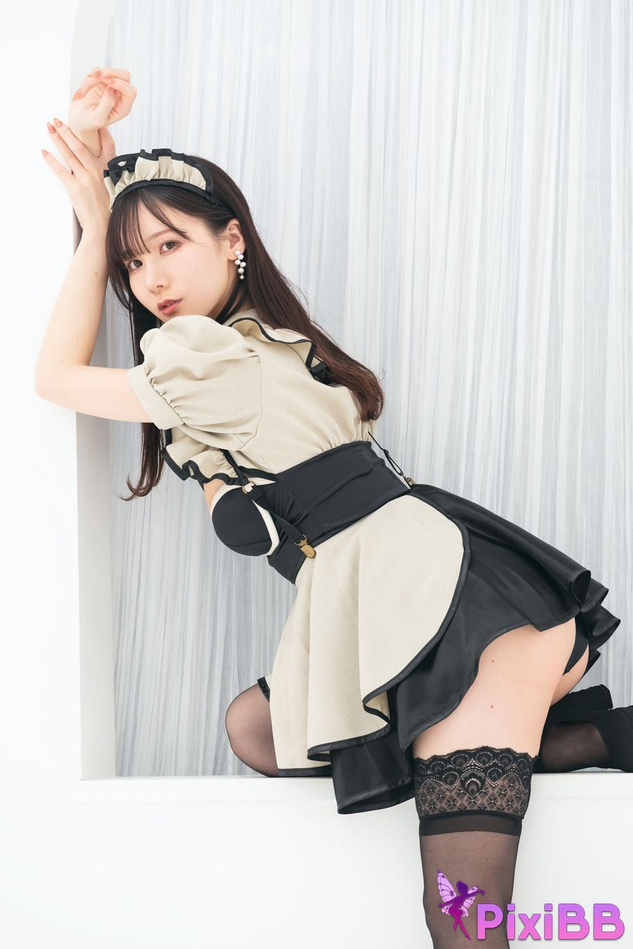 Cosplayer Kenken ornamental fetish maid PixiBB.COM 023