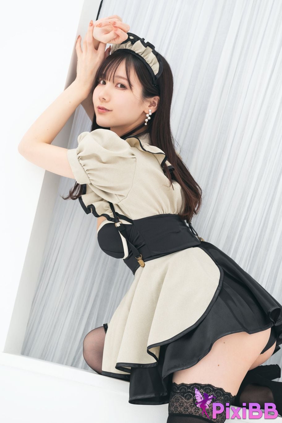 Cosplayer Kenken ornamental fetish maid PixiBB.COM 024