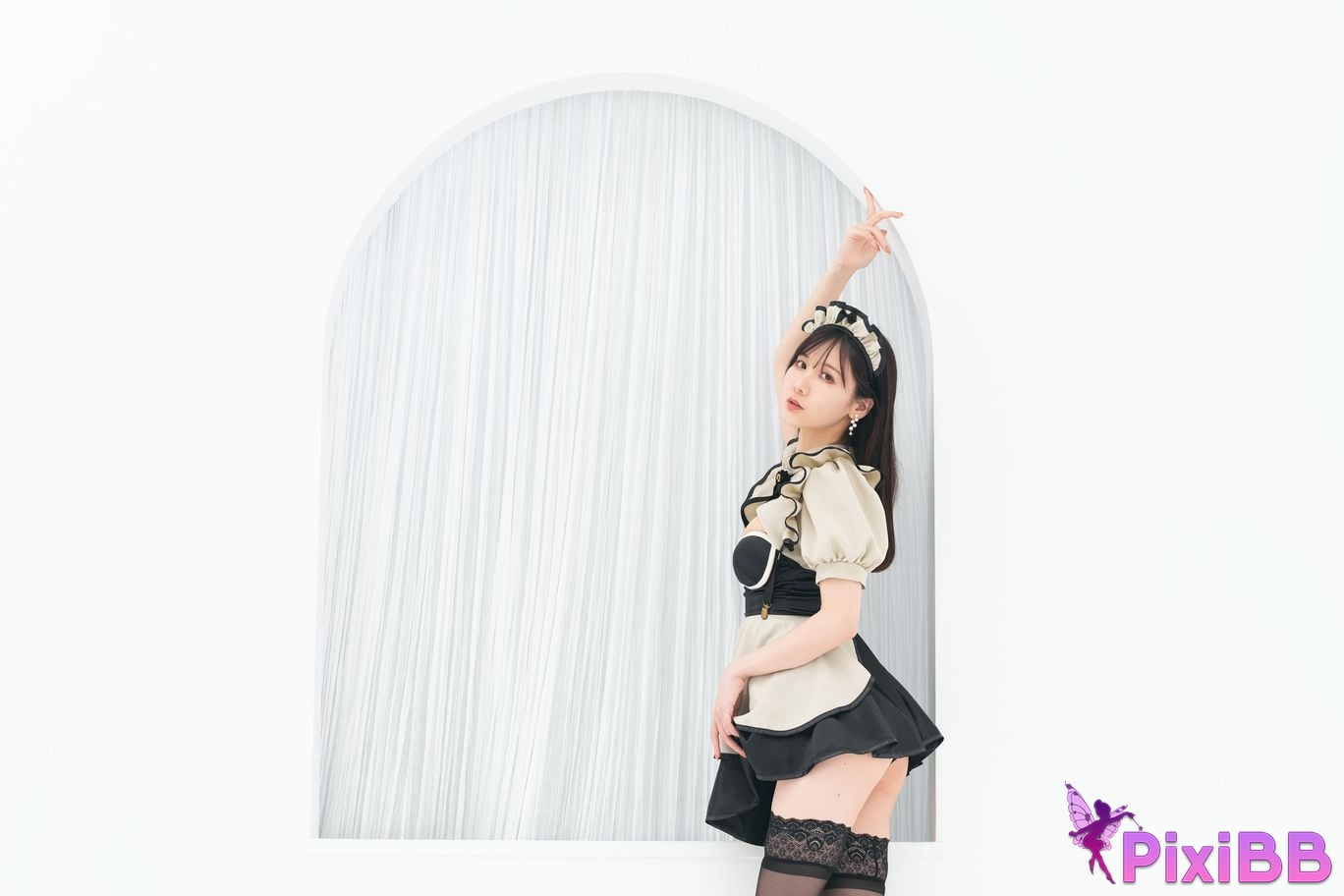 Cosplayer Kenken ornamental fetish maid PixiBB.COM 026