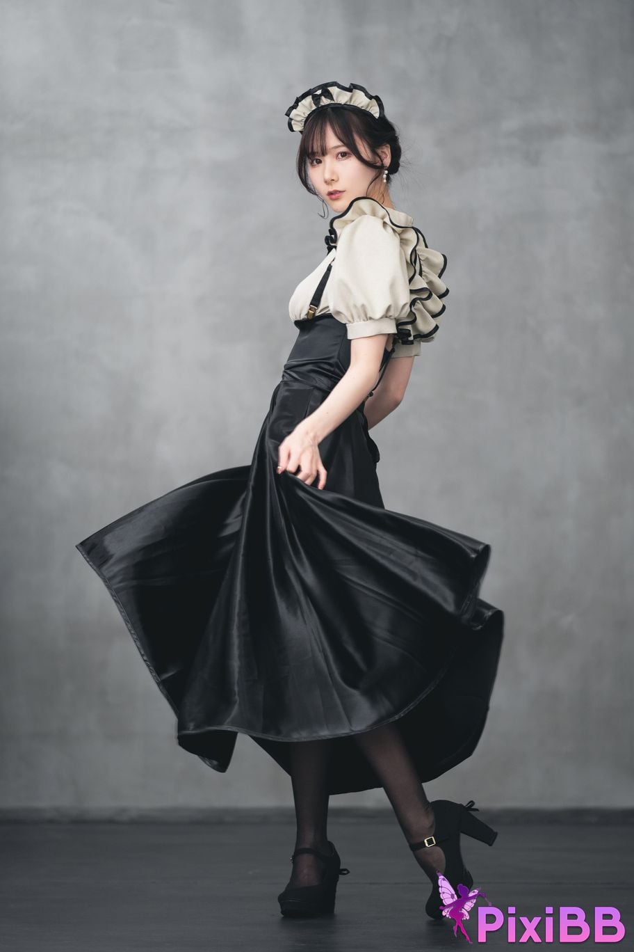 Cosplayer Kenken ornamental fetish maid PixiBB.COM 049