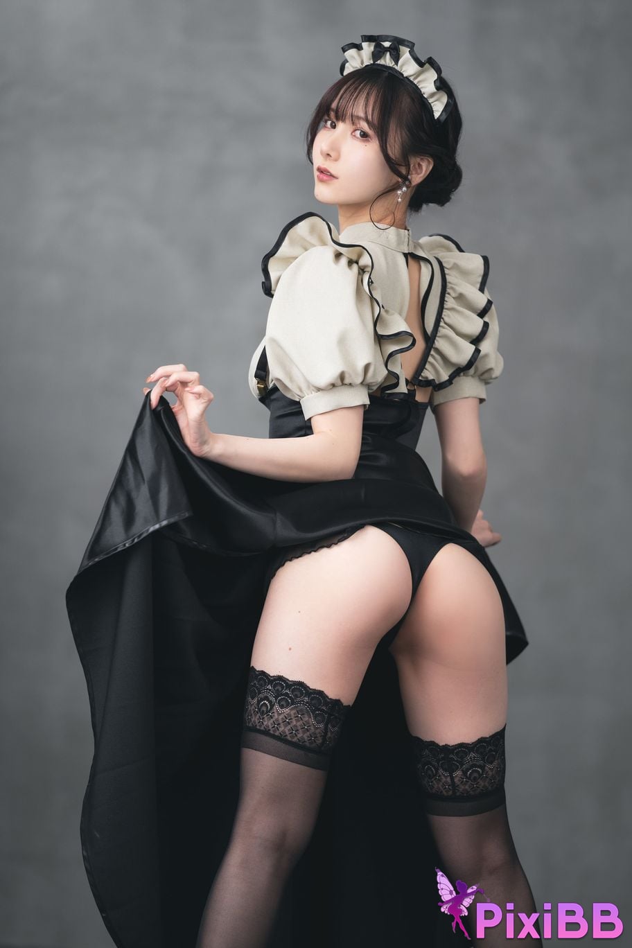 Cosplayer Kenken ornamental fetish maid PixiBB.COM 051