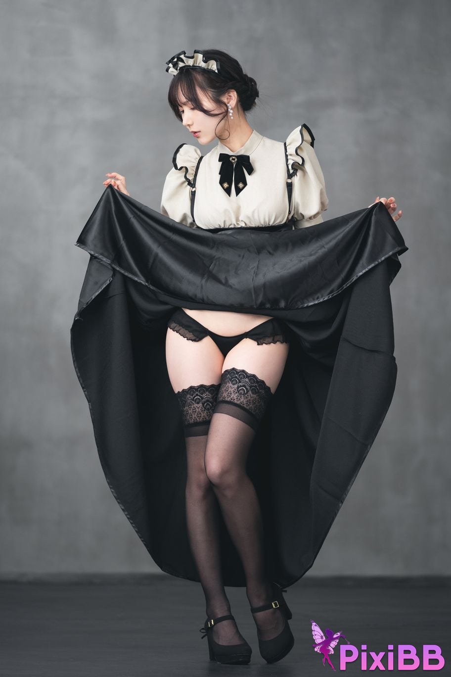 Cosplayer Kenken ornamental fetish maid PixiBB.COM 053