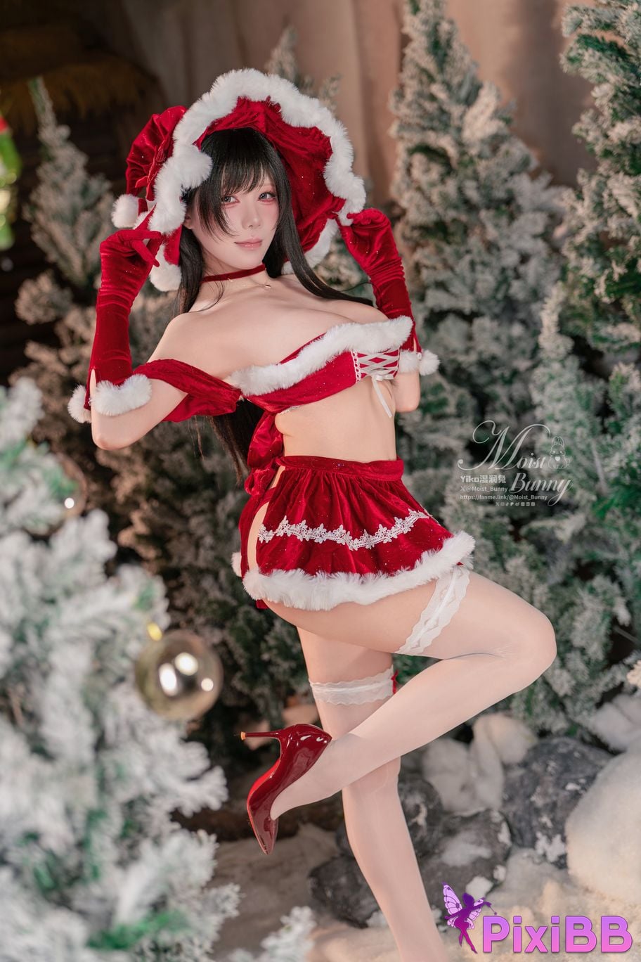 Cosplayer Sticky Dumpling Rabbit 12 monthly works Magic Christmas Star PixiBB.COM 037