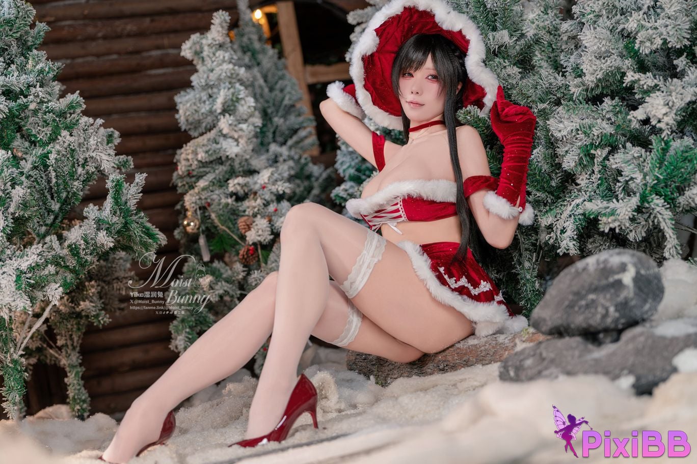 Cosplayer Sticky Dumpling Rabbit 12 monthly works Magic Christmas Star PixiBB.COM 040