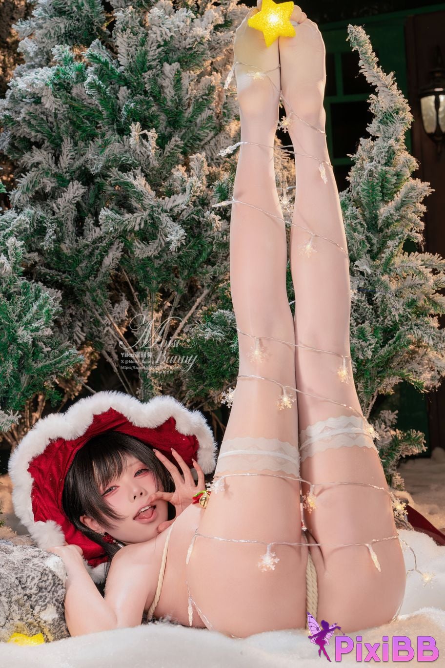 Cosplayer Sticky Dumpling Rabbit 12 monthly works Magic Christmas Star PixiBB.COM 089